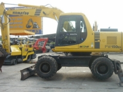 รถขุดล้อยาง Komatsu PW150-6 รถเก่านอก สภาพเดิมๆ พร้อมใช้งาน