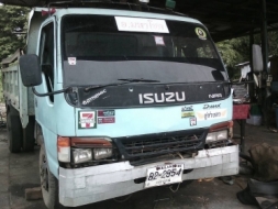 ขายหกล้อดัพม์ ISUZU. NPR 120 ฝาขาว พวงมาลัยเพาเวอ แอร์ มีสโล โทร.086-7383532