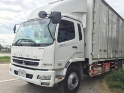 6 ล้อตู้แห้ง FUSO FM65 6M60 260แรง ยาว7.60เมตร ปี2555 วิ่ง 120,000kmติด CNG จัดได้ 800000