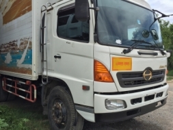 ขาย10ล้อ HINO MEGA  2เพลาตู้แห้ง FM1J jo8c 260แรง ปี 2008 ติด CNG มีระบบลากพ่วง