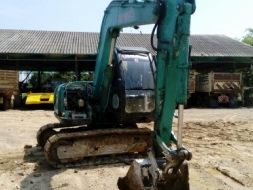 ขายรถแบคโฮ KOBELCO  sk 60-5 ไฟฟ้าครบ เอกสารอินวอยท์รถพร้อมใช้ราคา450,000 090-772-3710 090-772-3708