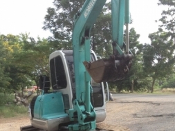 ขายแบคโฮ kobelco Sk45-2เก่านอกเอกสารอินวอย