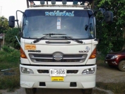 ขายรถมือสอง HINO 380 แรงม้า พร้อมหางพ่วงคอกเหล็กบรรทุก สนใจติดต่อสอบถามที่ 082-2026877 (คุณปรีญาพร)