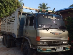 ขาย HINO F17 วางเครื่อง HO7D 195 แรง สองเพลา กระบะเหล็กดั๊ม