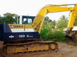 ขายแบคโค KOMATSU PC120-5 เครื่องเดิม ปั๊มเดิม เอวแน่น ทำงานเร็ว เอกสารใบอินวอร์ย สนใจโทร 090-8588220