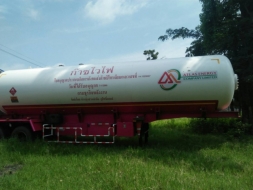 รถกึ่งพ่วงบรรทุกปิโตรเลียมเหลว(LPG)