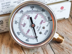 เกจวัดแรงดัน (Pressure Gauge) วัดแรงดัน 0-700 kg/cm2